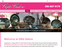 Tablet Screenshot of giftsgalorenb.ca